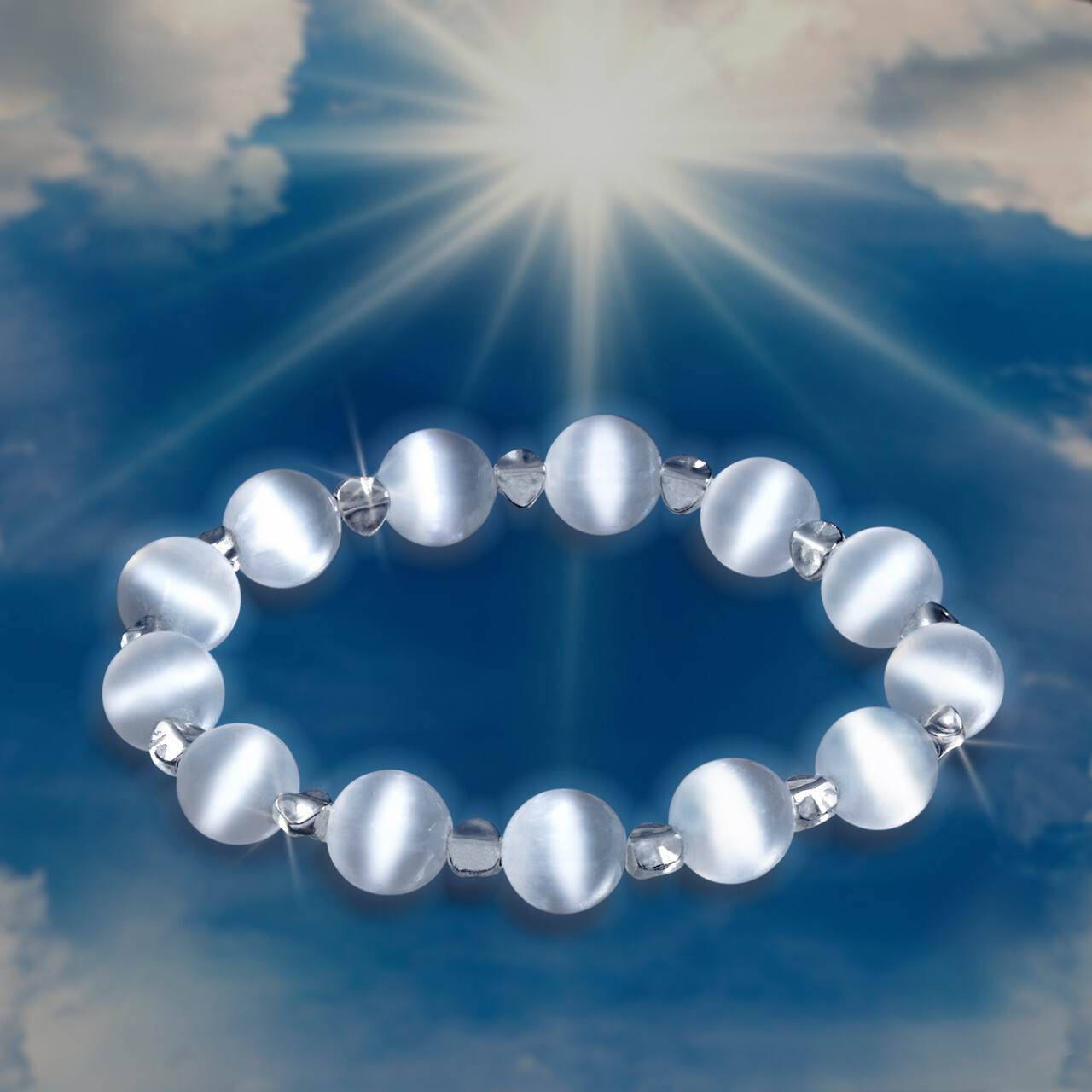 Selenite Angel Communicator Bracelet